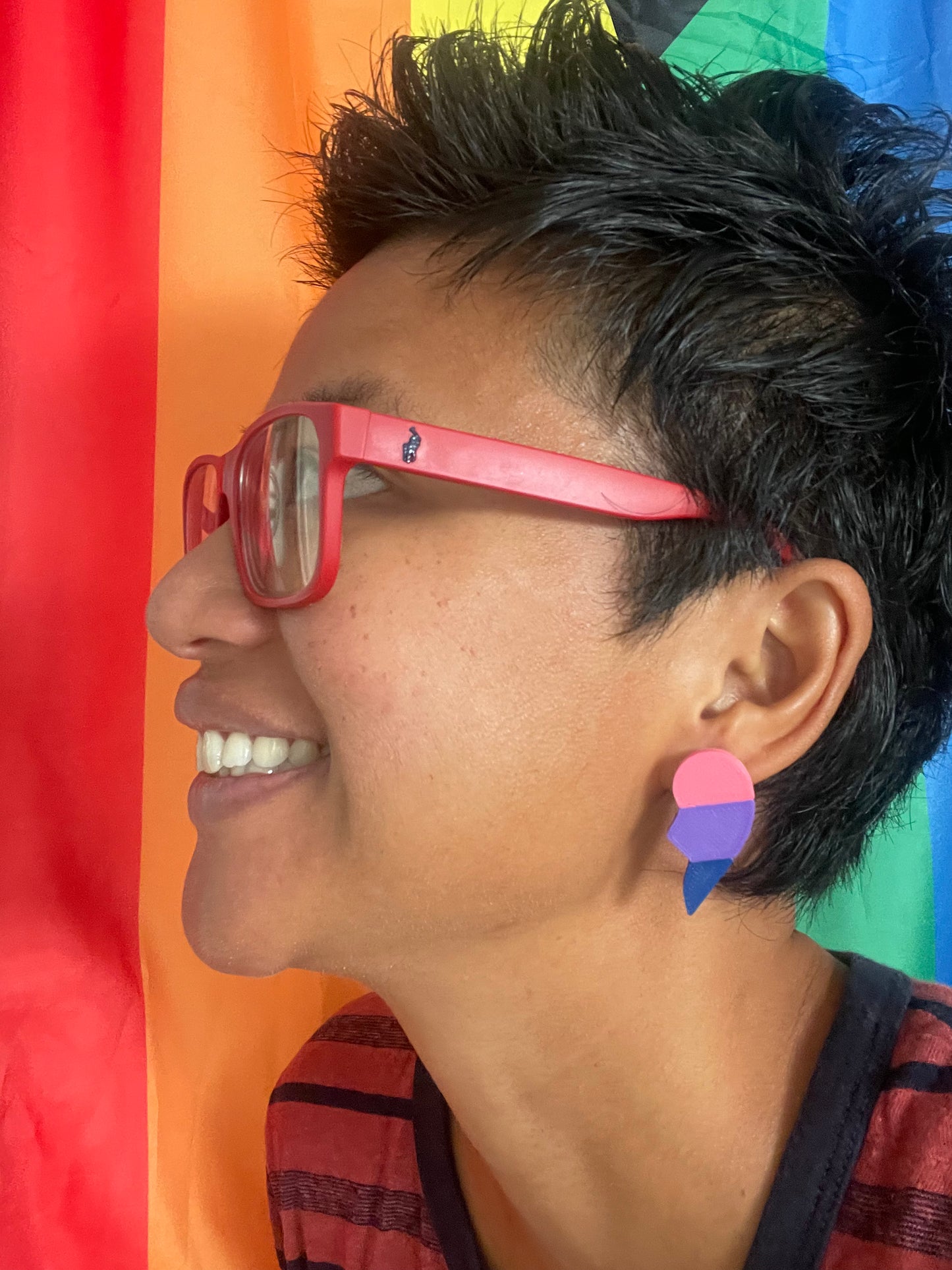 BFF BISEXUAL 3D Studs Earrings