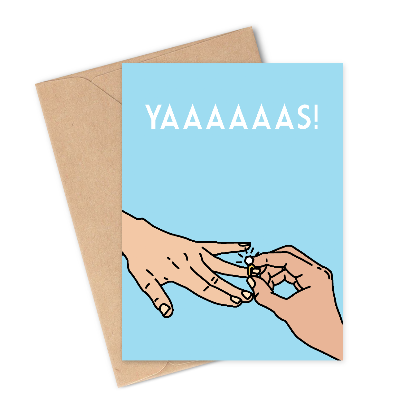 YAAAAAAS Greeting Card