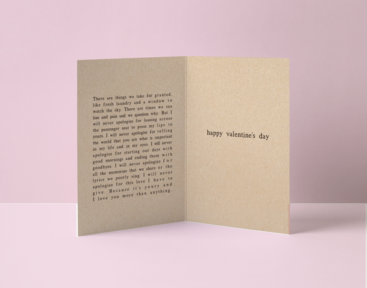 Happy Valentine's Day card with a love poem by LGBTQ+ Author Courtney Peppernell.