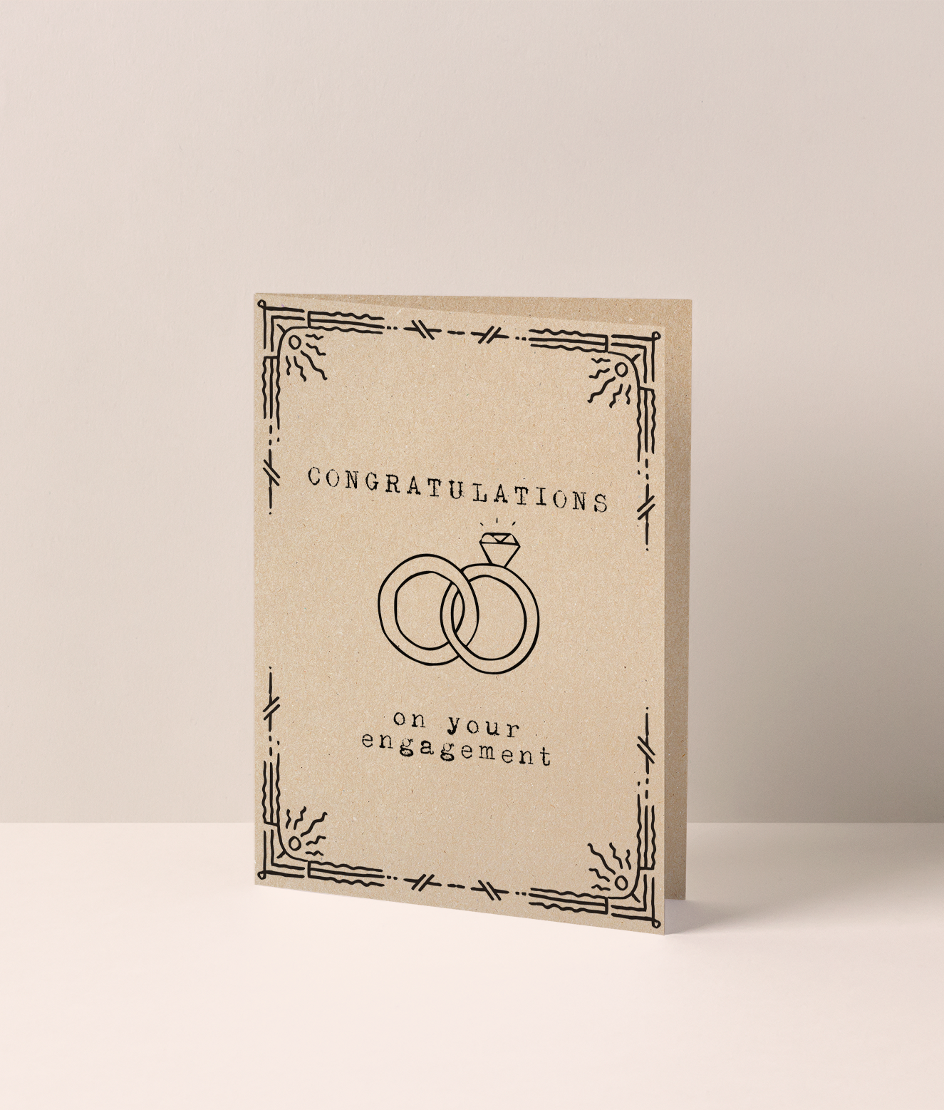 LGBTQ+ POETRY ENGAGEMENT CONGRATS Greeting Card