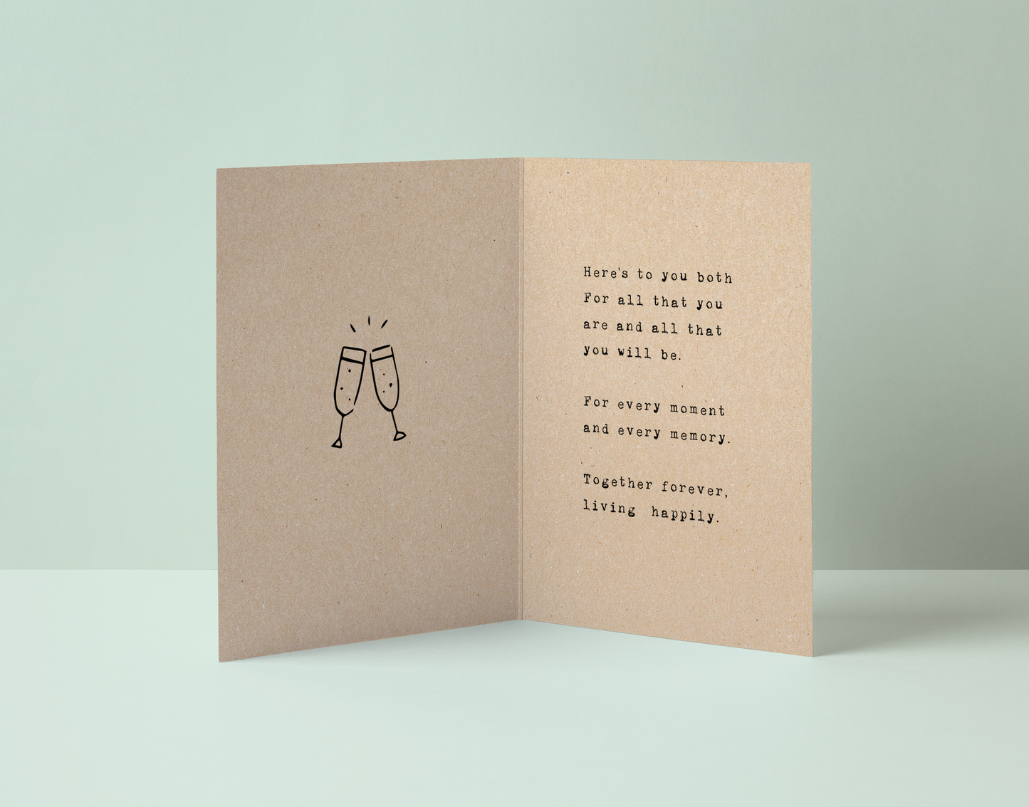 LGBTQ+ POETRY ENGAGEMENT CONGRATS Inside Greeting Card
