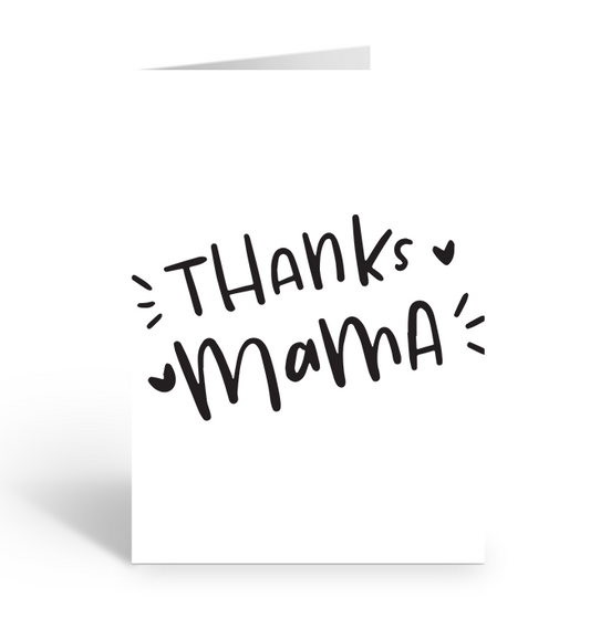 Thanks mama greeting card