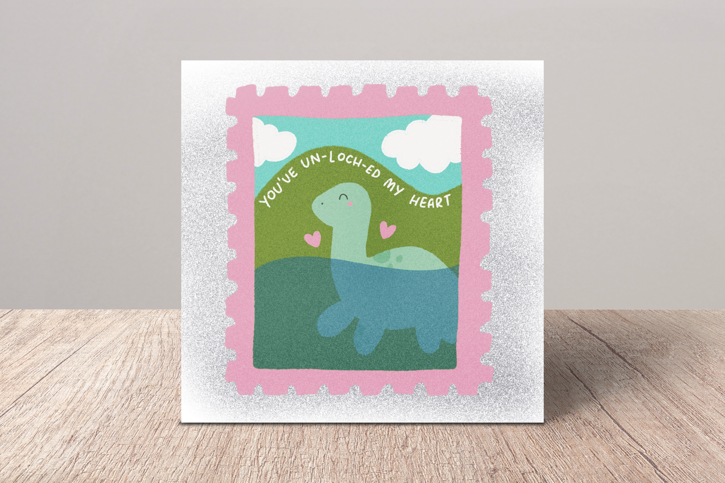 YOU'VE UN-LOCH-ED MY HEART Square Greeting Card