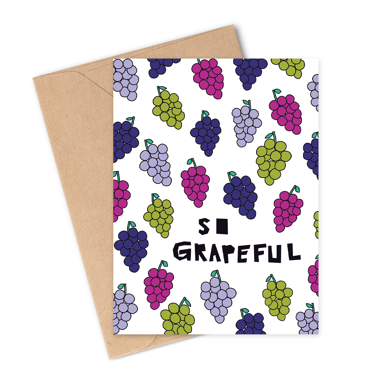 SO GRAPEFUL Greeting Card