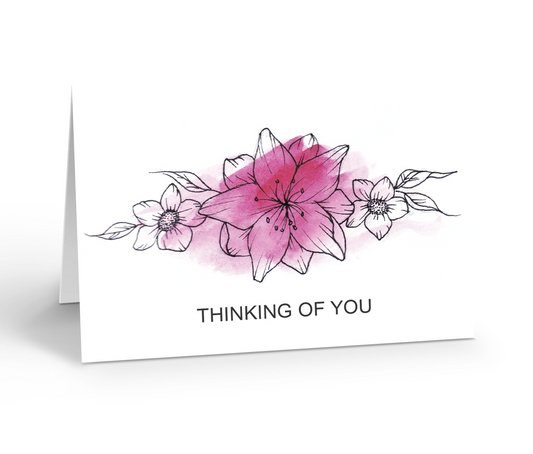 THINKING OF YOU FLORALS Greeting Card