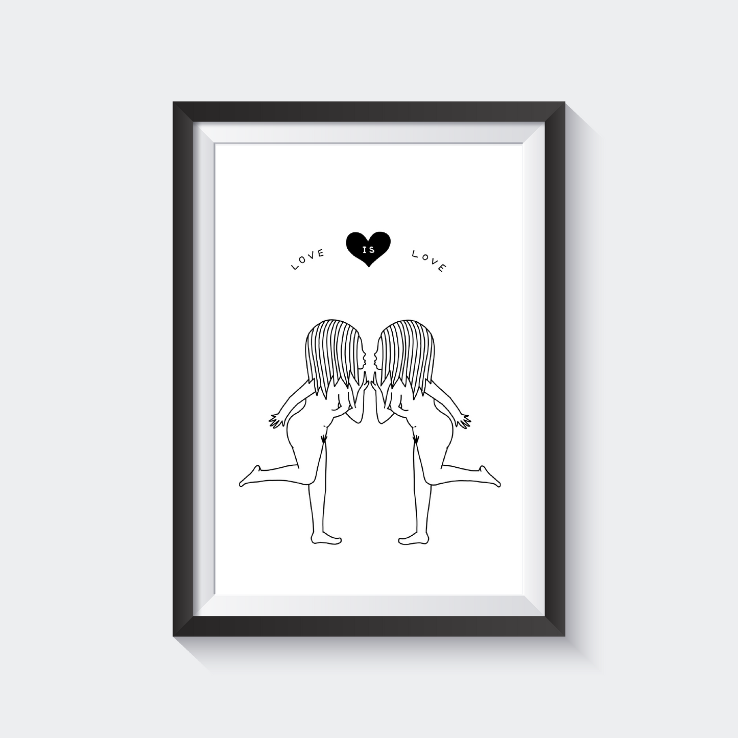 LOVE IS LOVE Art Print