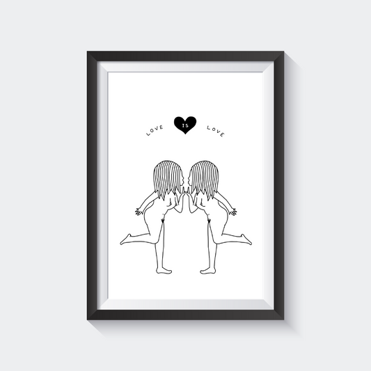 LOVE IS LOVE Art Print