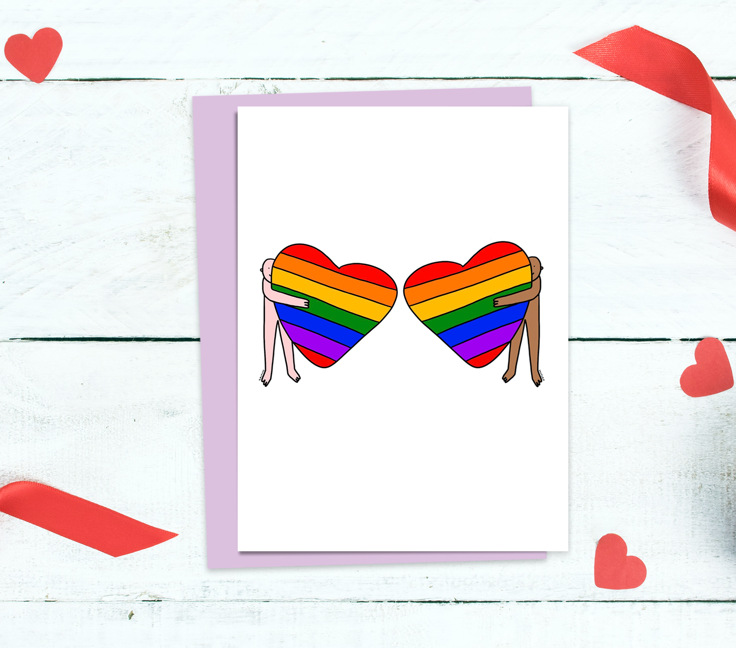 RAINBOW HUGS Greeting Card