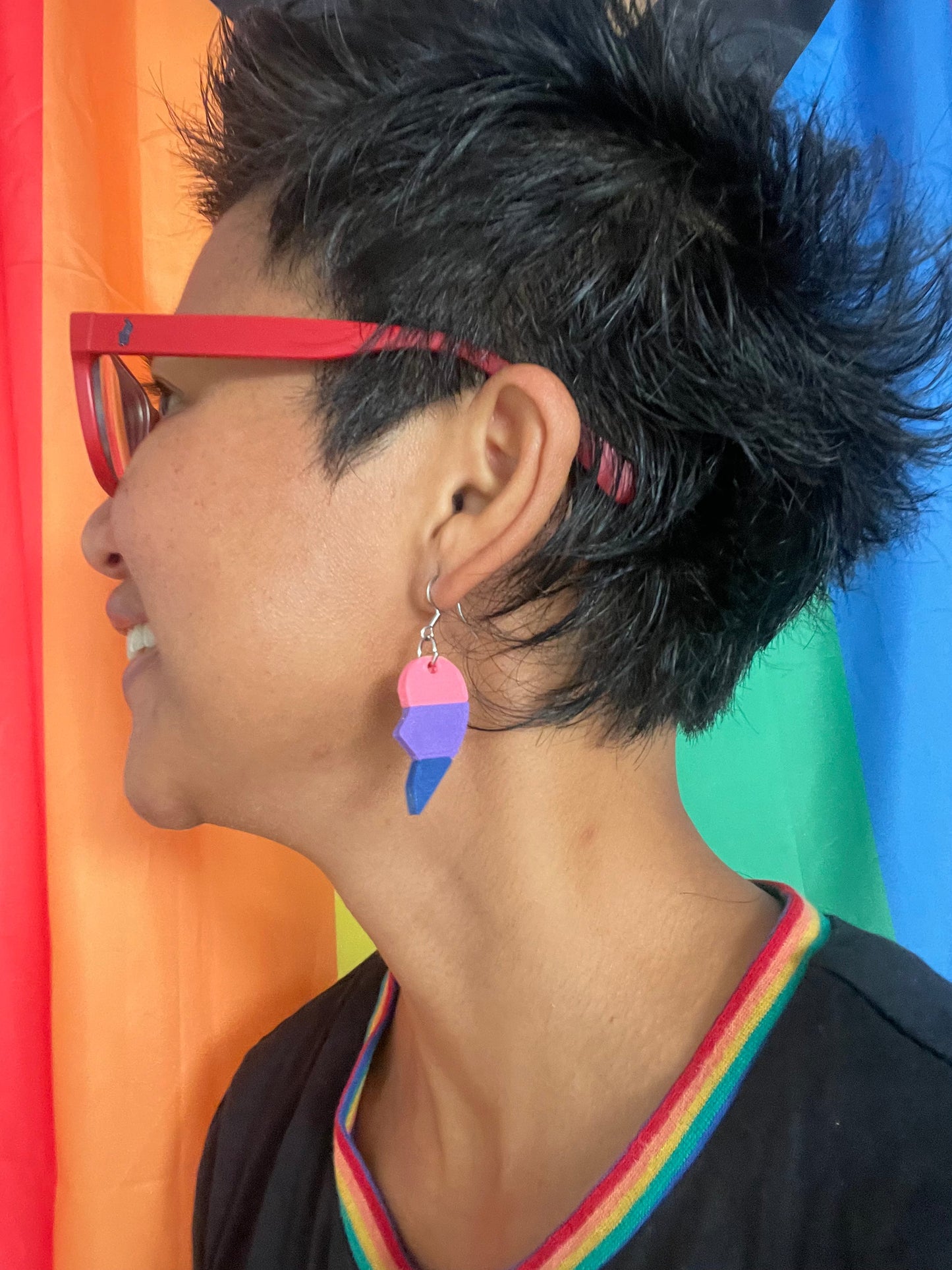 BFF BISEXUAL 3D Drop Earrings 