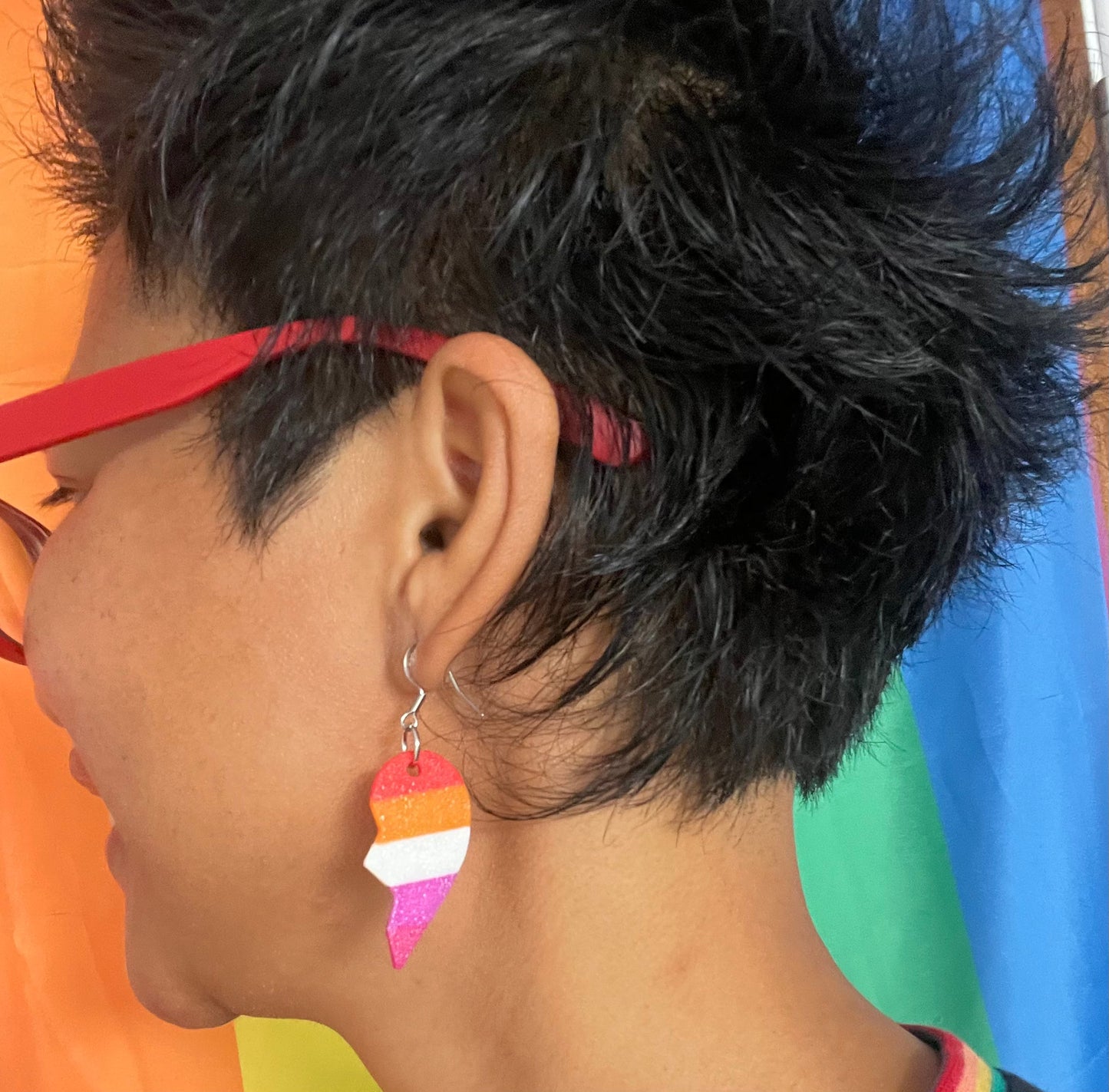 BFF LESBIAN 3D Drop Earrings