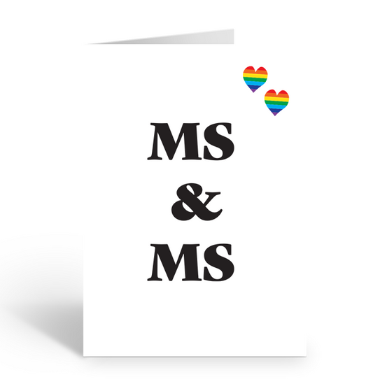 Ms & Ms Wedding Greeting Card