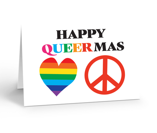Happy queermas greeting card