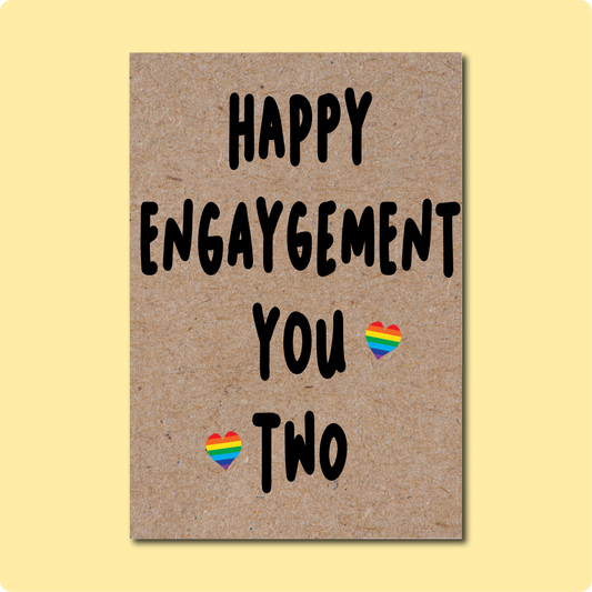 HAPPY ENGAYGEMENT Greeting Card