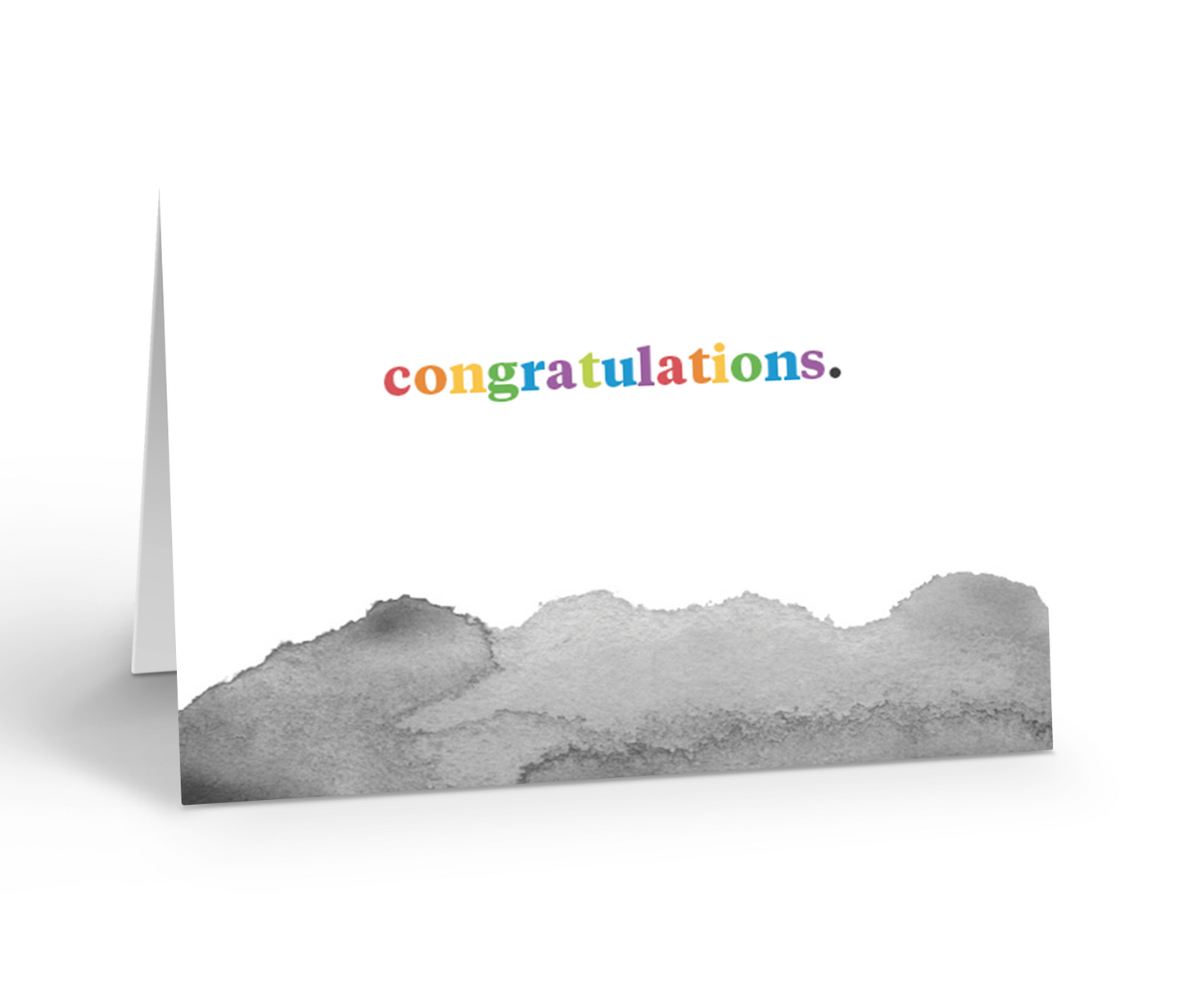 Watercolour congratulations greeting card