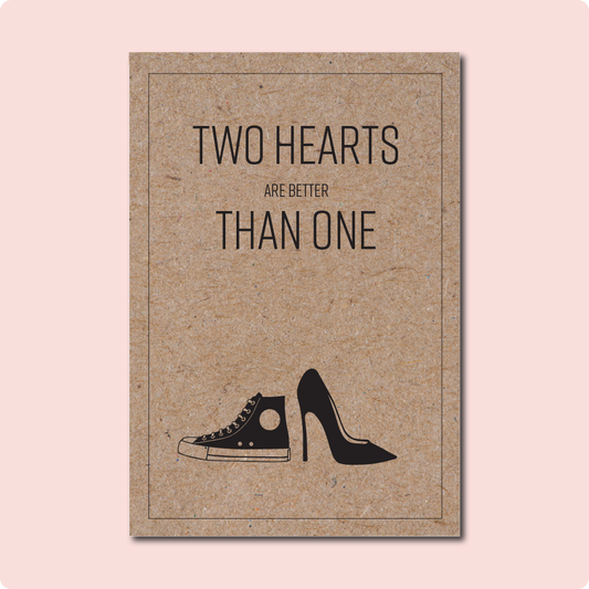 Two Hearts Are Better Than One Featuring One Heel and One Sneaker Shoes
