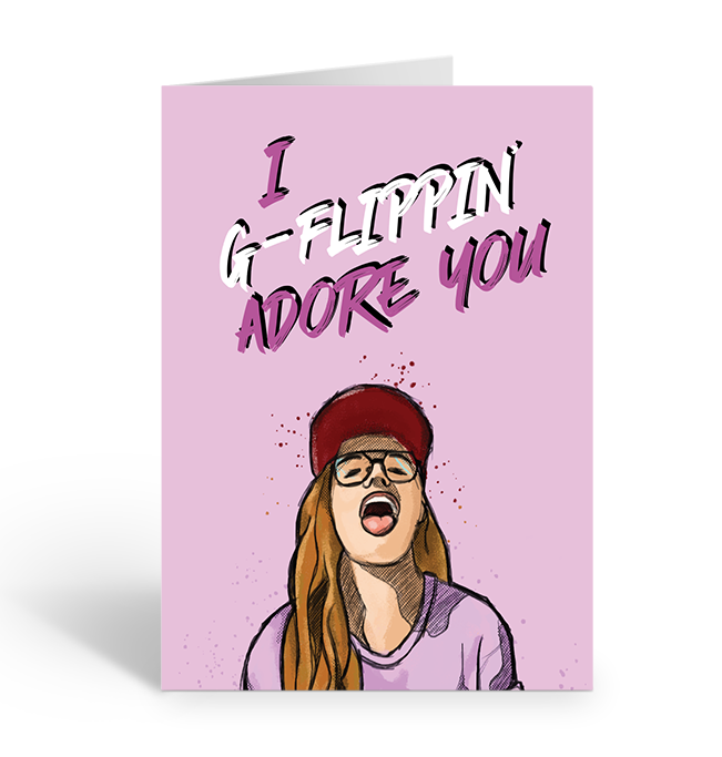 I G-Flippin' Adore You Greeting Card