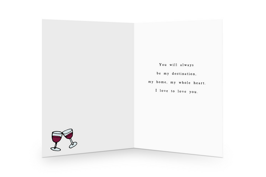 For My Love Poetry Inside Greeting Card