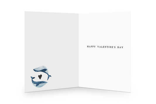 Happy Valentine's Day inside greeting card