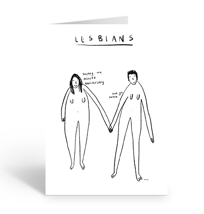 Lesbians Anniversary Greeting Card