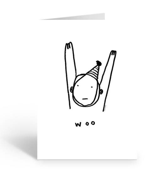 Woo Celebratory Greeting Card by Shuturp x TBP