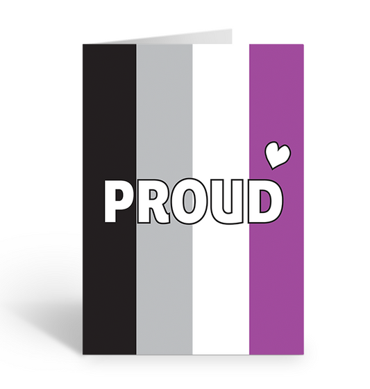 Proud Asexual Flag Greeting Card