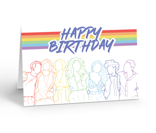 Happy Birthday L Word Gen Q Greeting Card