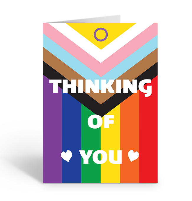 THINKING OF YOU FLAG Greeting Card