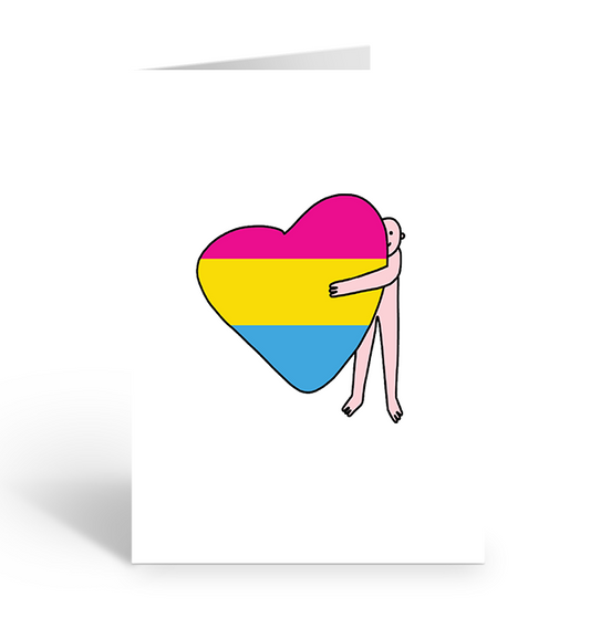 Big Pansexual Hugs Greeting Card