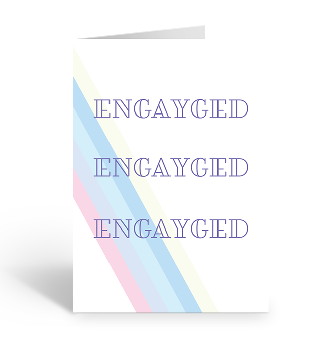 Engayged Greeting Card