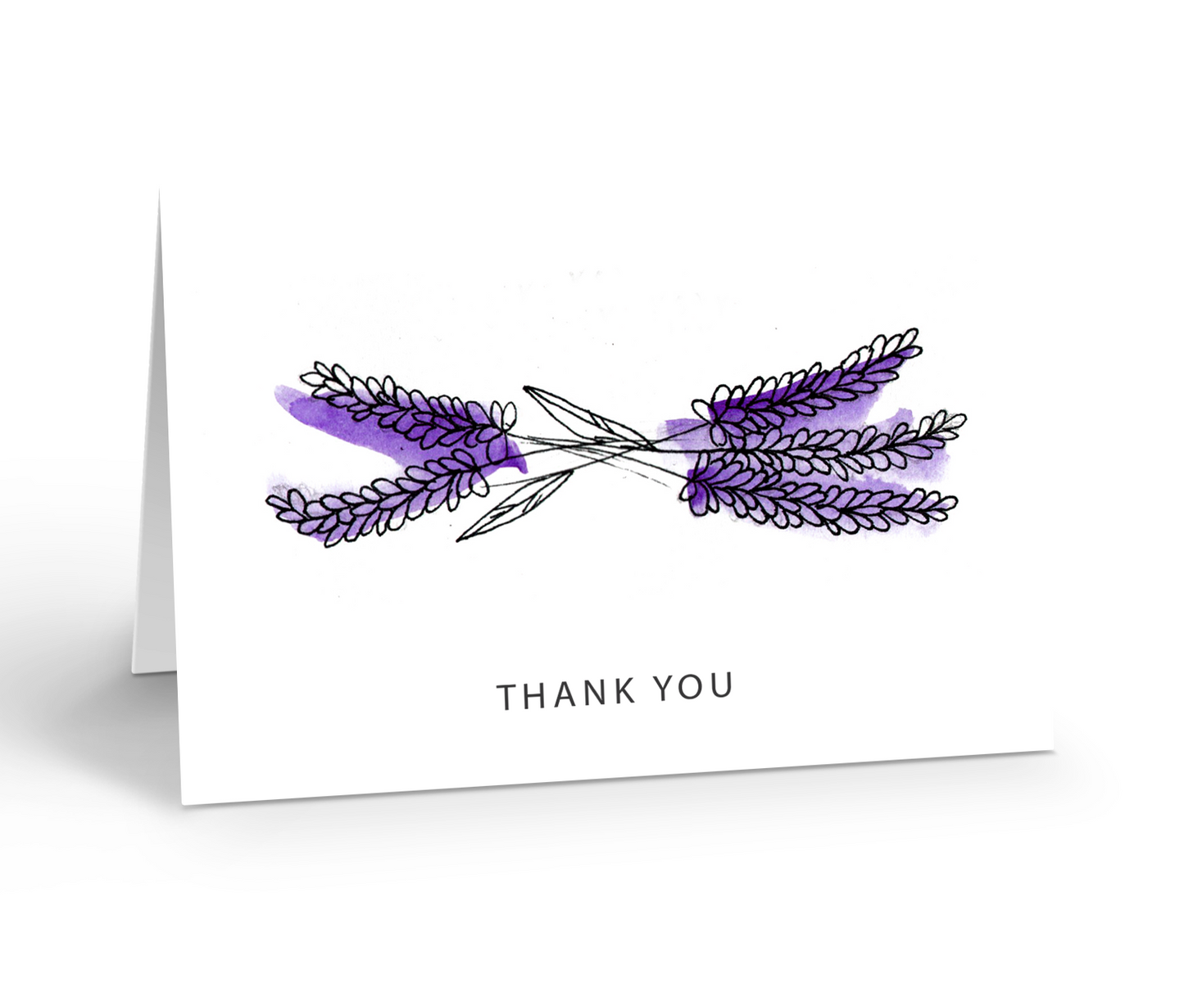 THANK YOU LAVENDER Greeting Card