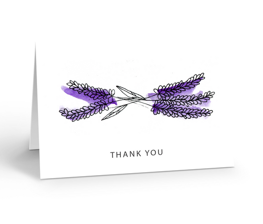 THANK YOU LAVENDER Greeting Card