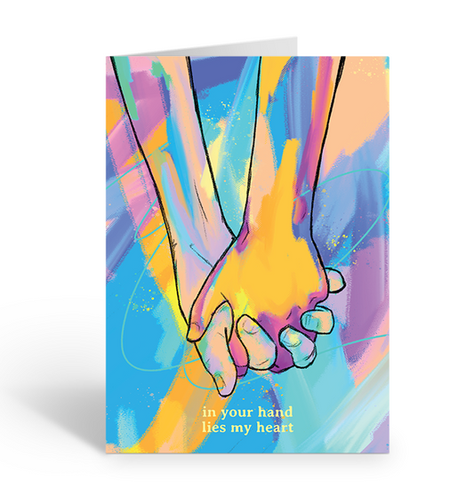 In Your Hand Lies My Heart Greeting Card