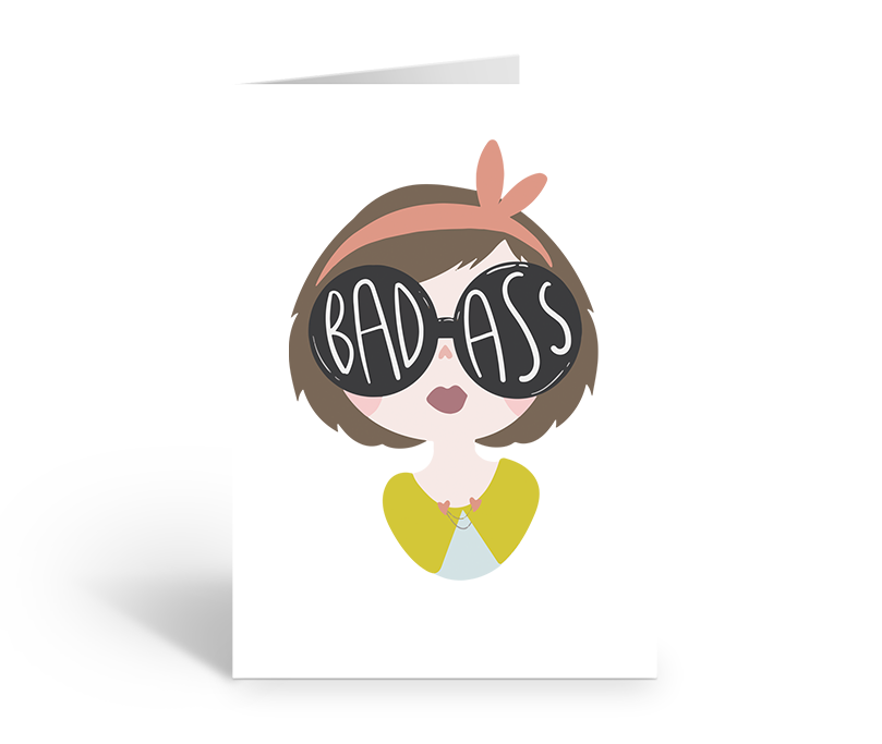 Badass Womxn Greeting Card