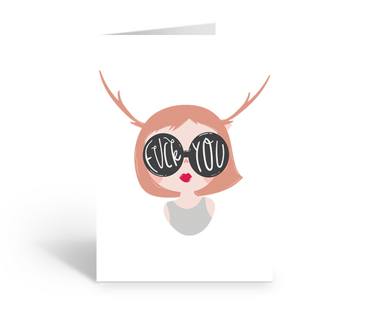 Fuck you greeting card