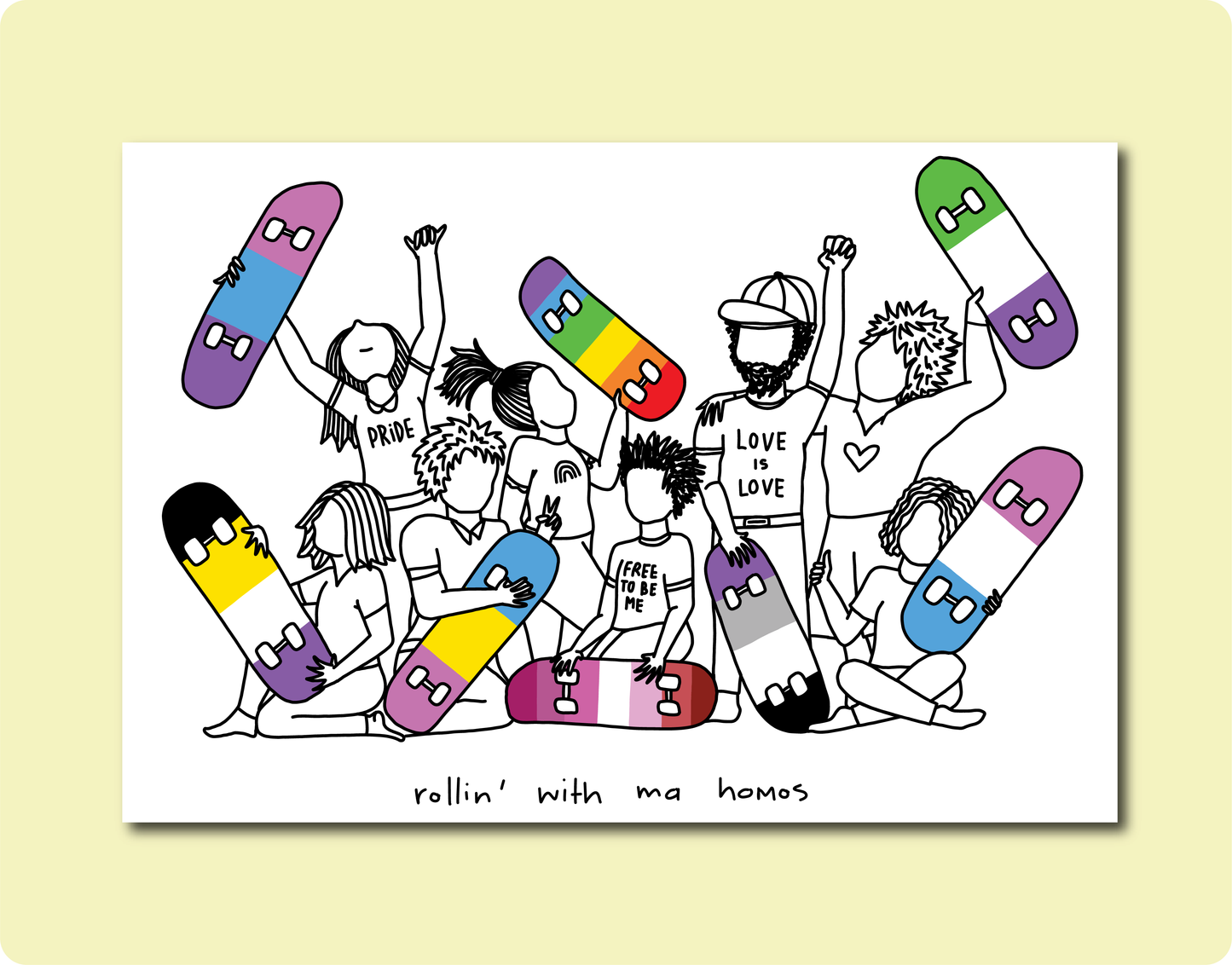 Pride Homo Skater Print