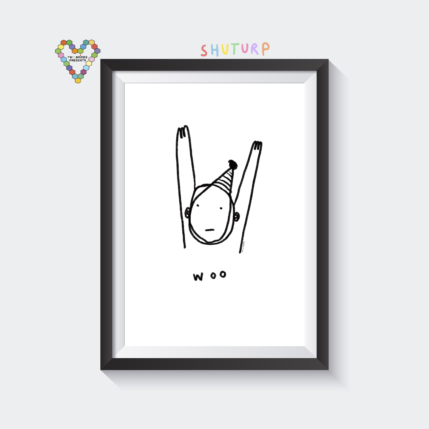 Woo Congrats Hands in The Air Card by Shuturp x TBP Collab.