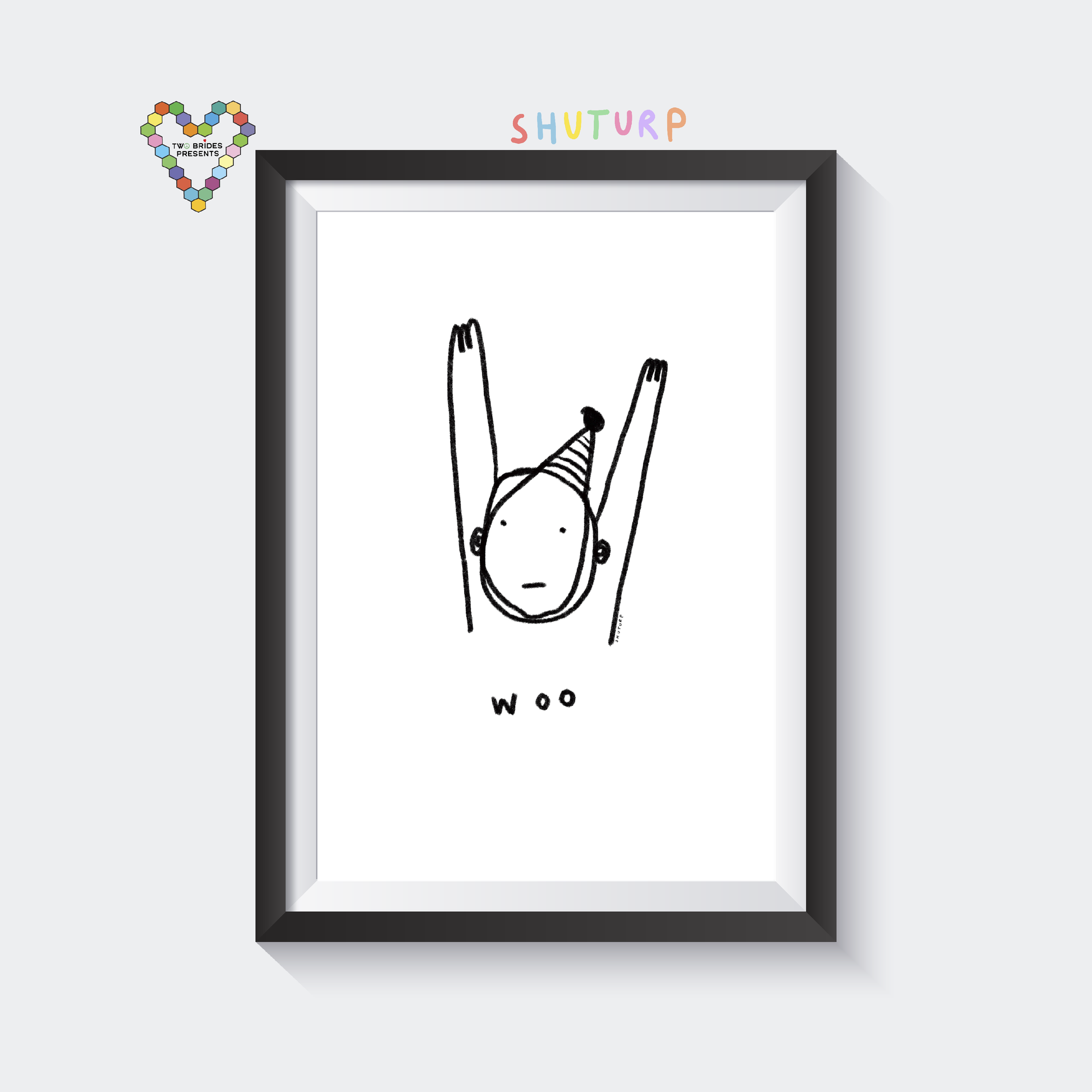 Woo Congrats Hands in The Air Card by Shuturp x TBP Collab.