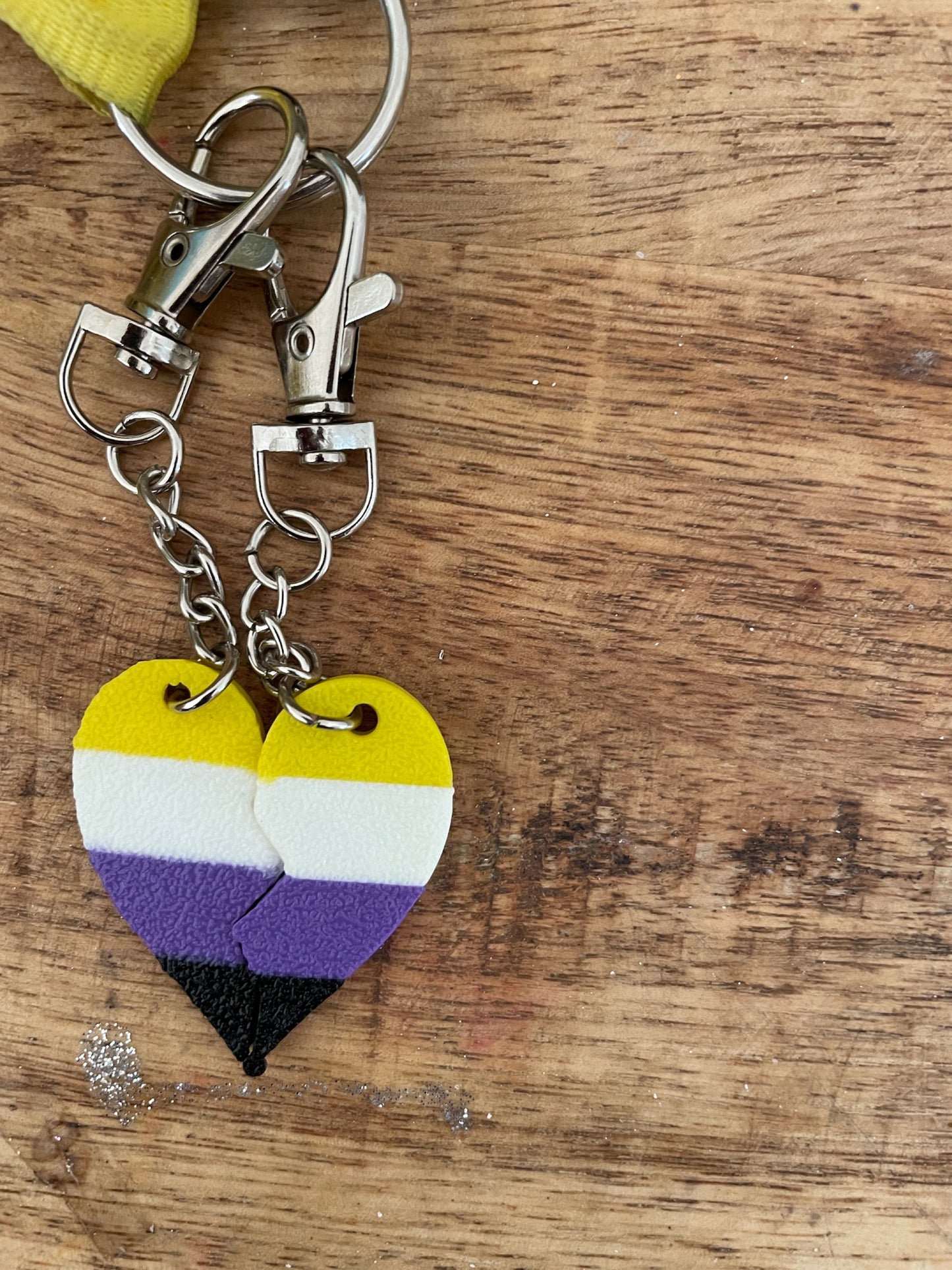 3D BFF LGBTQ+ PRIDE Key Chains - Pick colours