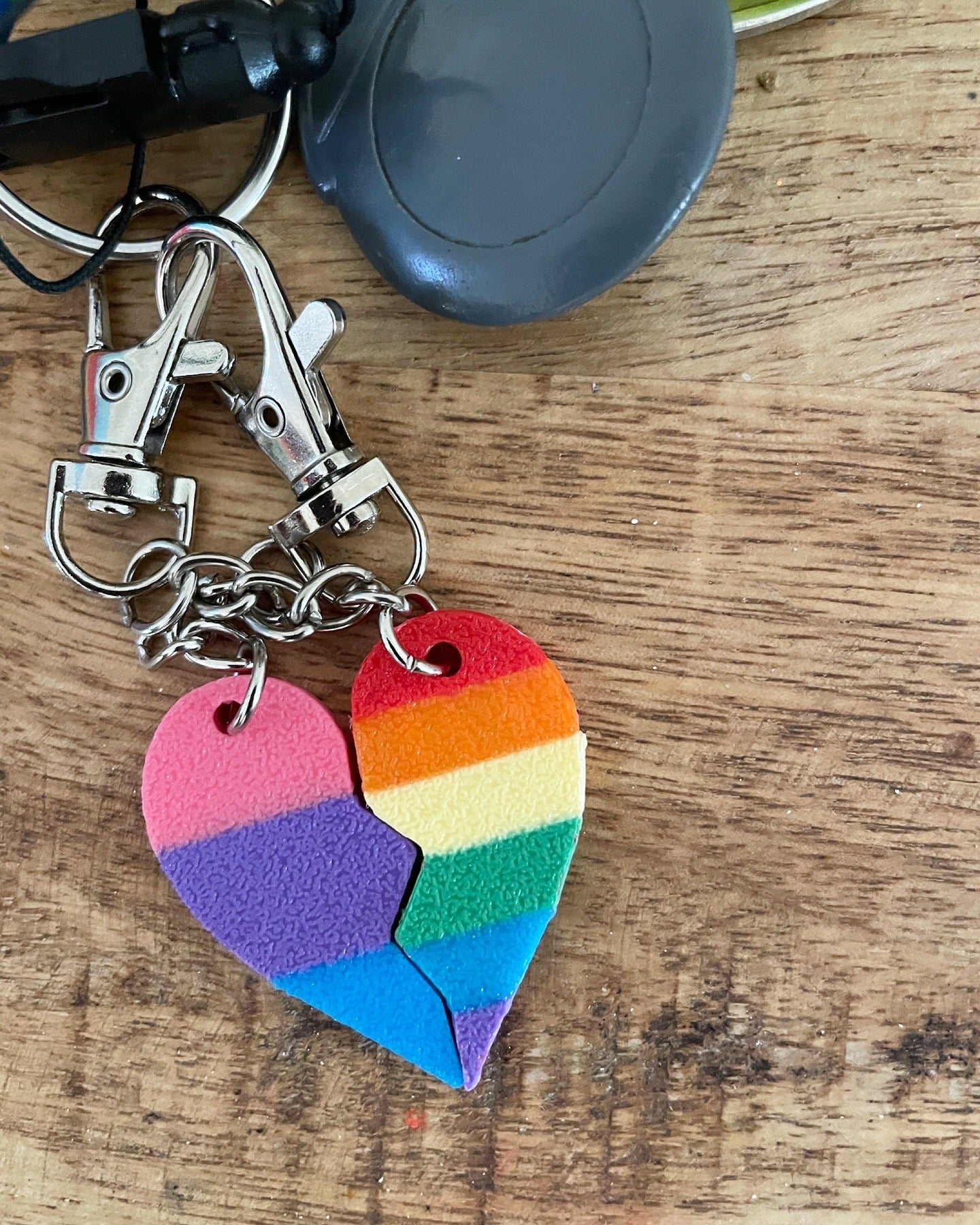 3D BFF LGBTQ+ PRIDE Key Chains - Pick colours