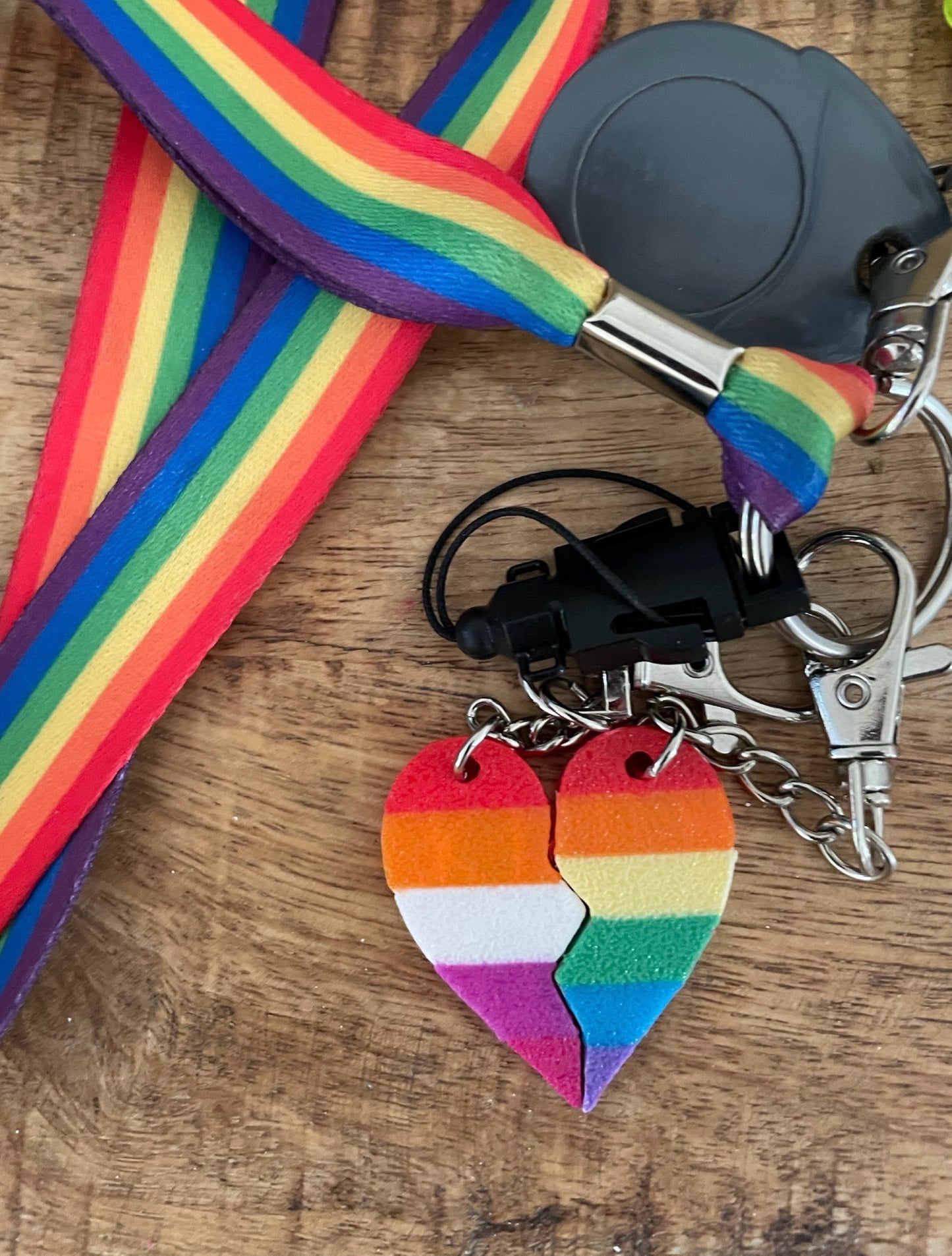 3D BFF LGBTQ+ PRIDE Key Chains - Pick colours