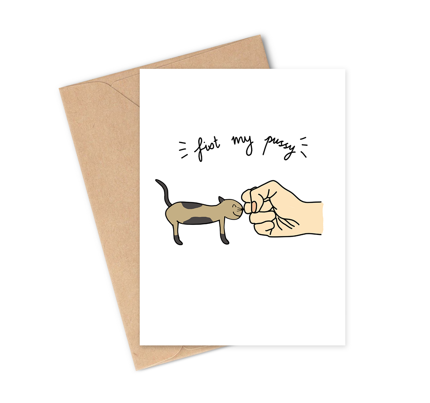 FIST MY PUSSY Greeting Card