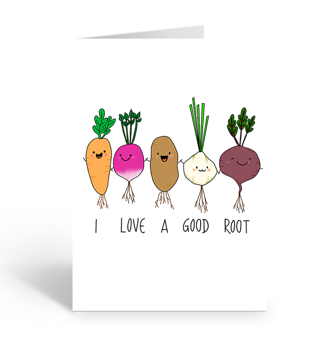 I Love a Good Root Vegetable Greeting Card