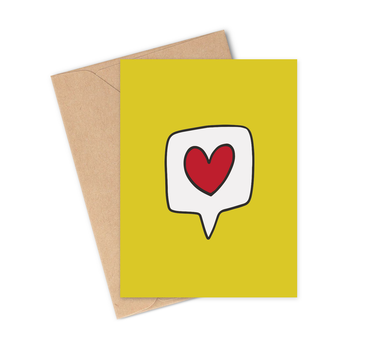 SPEECH BUBBLE LOVE Greeting Card