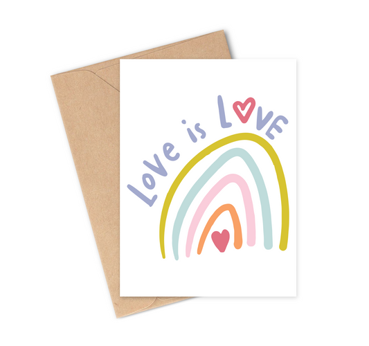 Big love is love greeting card