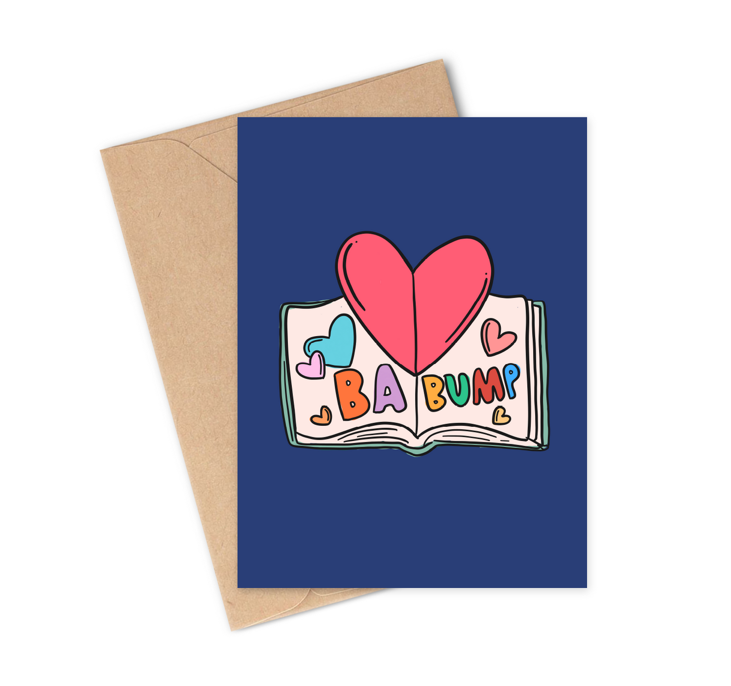 BA BUMP WITH LOVE Greeting Card