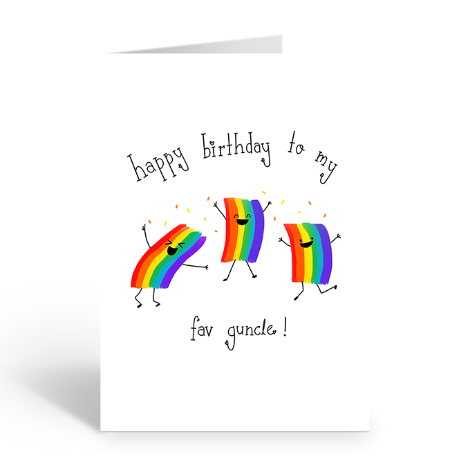 HAPPY BIRTHDAY GUNCLE Greeting Card