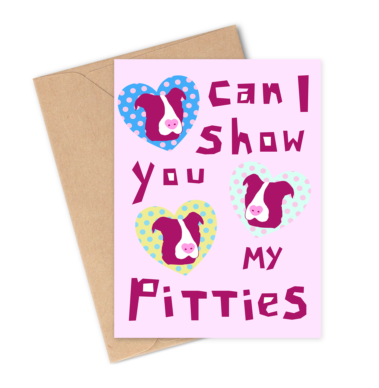 Can I show you my pitties? greeting card