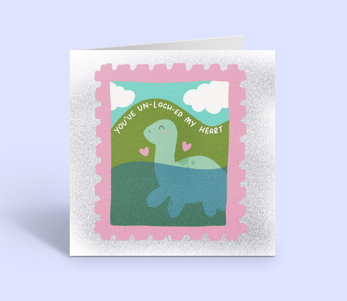 YOU'VE UN-LOCH-ED MY HEART Square Greeting Card