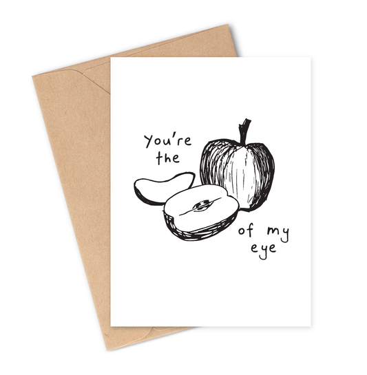 APPLE OF MY EYE Greeting Card