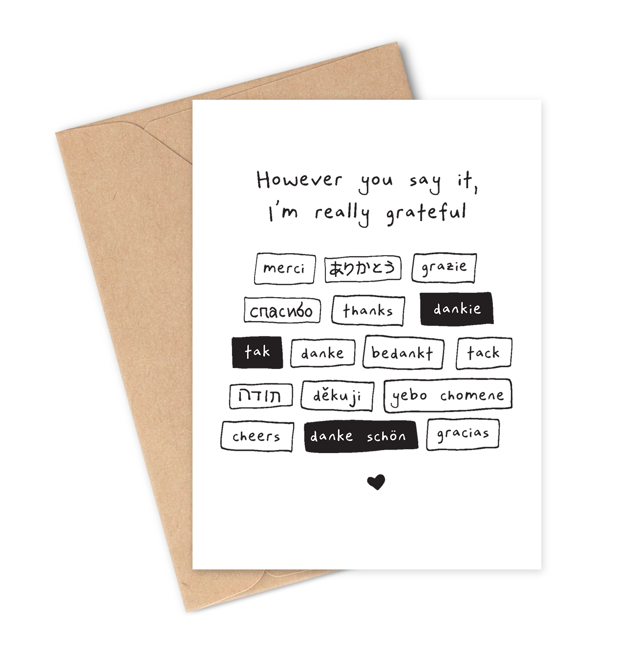 GLOBAL GRATITUDE Greeting Card